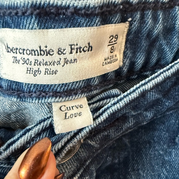 Abercrombie & Fitch High Rise Blue Jeans - Picture 4 of 4